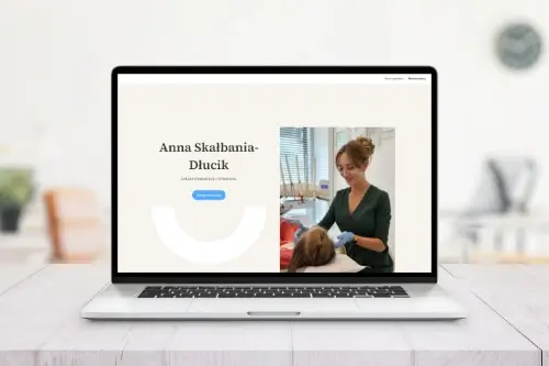 Zrzut ekranu strony Anna Skałbania