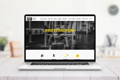 Zrzut ekranu strony Praktyczna Strona Treningu